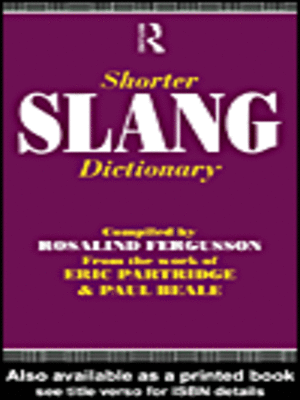 cover image of Shorter Slang Dictionary